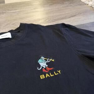Bally logo embroidered t shirt